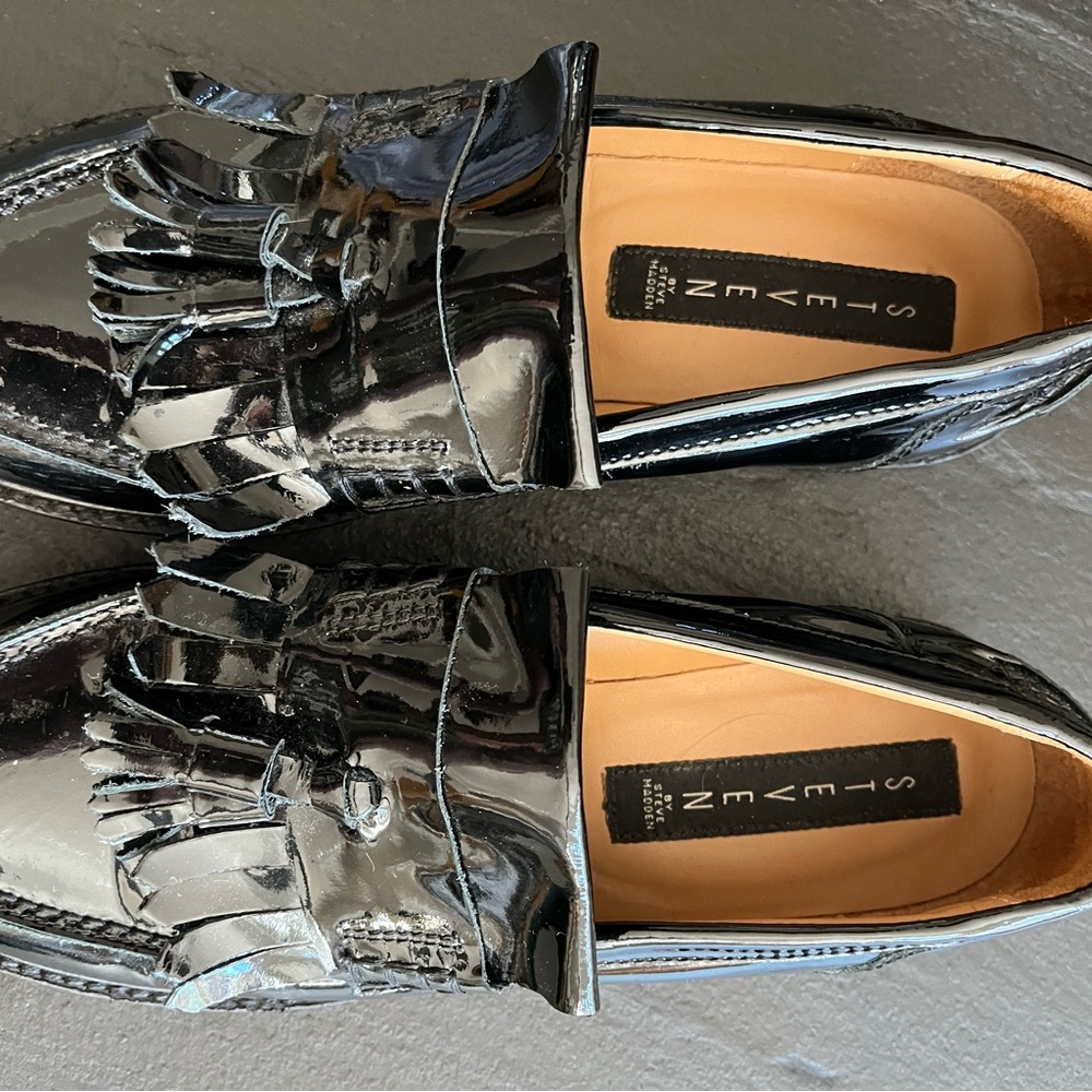 Madden Minka Patent Leather Tassel loafers! Great condition SZ36 EUR 5 1/2 US